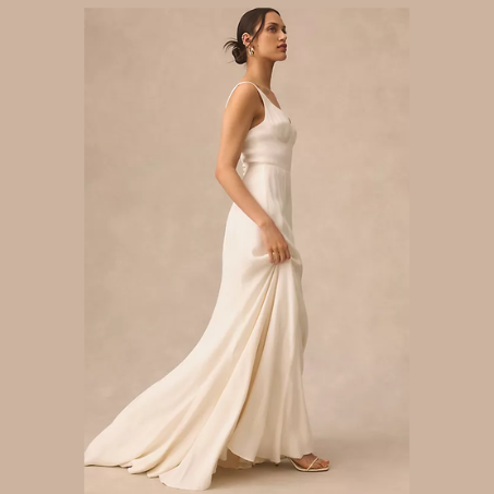 Reformation Lecce Ivory Dress