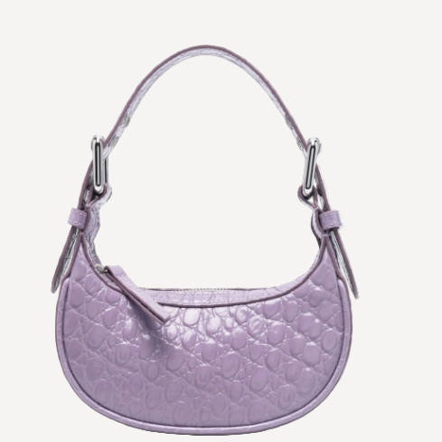 By Far Mini SoHo Croc Shoulder Bag