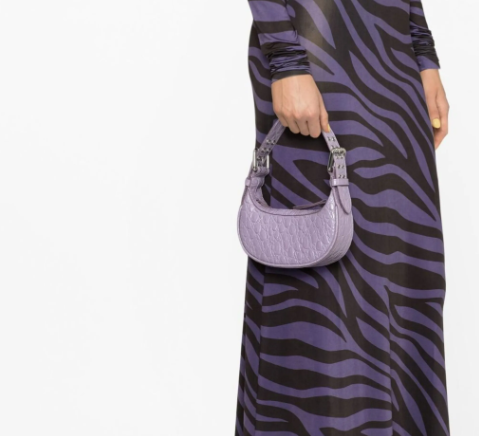 By Far Mini SoHo Croc Shoulder Bag