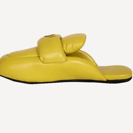 Prada Yellow Puffy Slide
