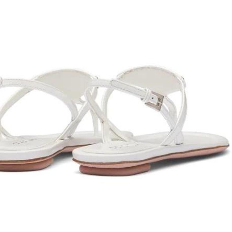 Prada White Thong Sandals