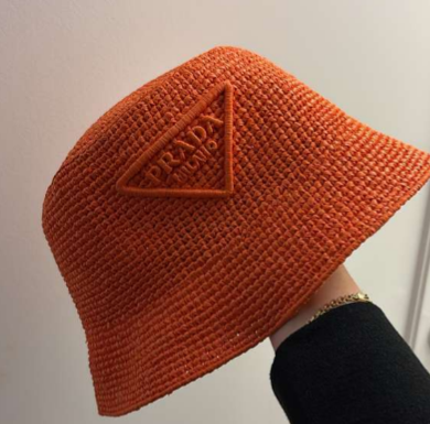 Prada Orange Hat