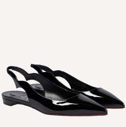 Christian Louboutin Hot Chickita Sling Back Flat Black