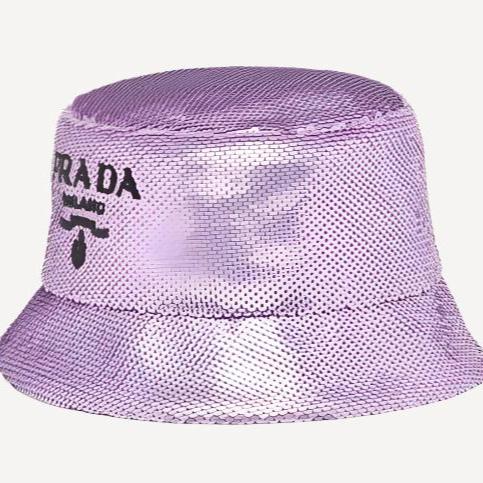 Prada Sequin Purple Bucket Hat