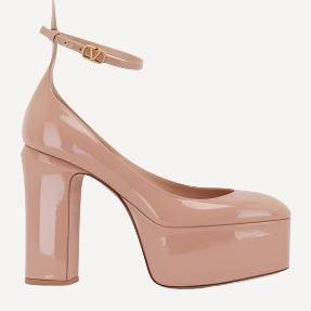 Valentino Ankle Rose Platform Pumps