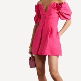 Cult Gaia Asal Pink Mini Dress