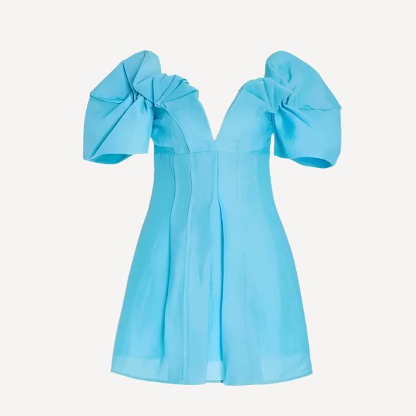 Cult Gaia Asal Blue Mini Dress