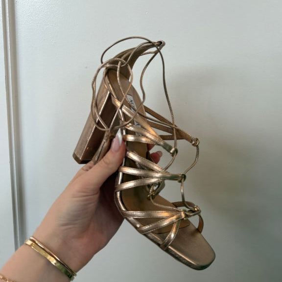 Aquazzura Willow Sandal 105 Light Copper