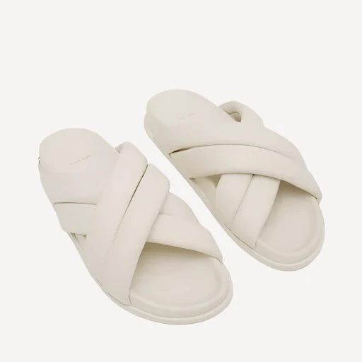 Anine Bing Lizzie Slides Ivory