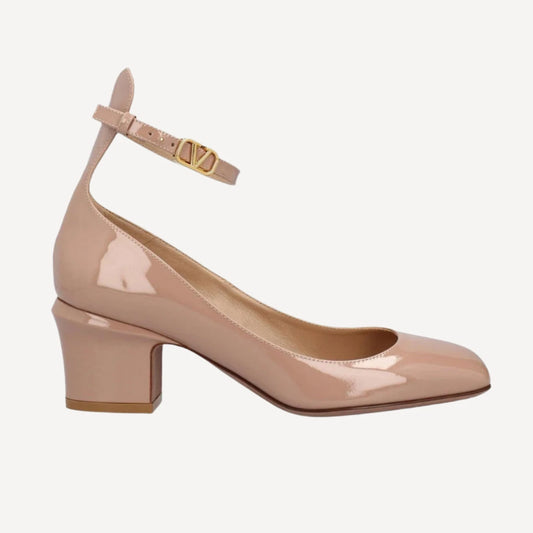 Valentino Tan-Go 60mm Nude Patent Pump