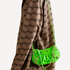 Balenciaga Le Cagole Bright Green Crossbody Bag