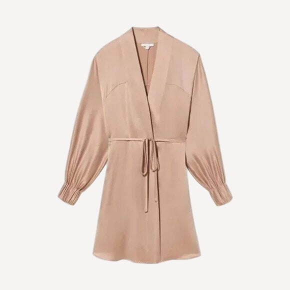 Lunya Washable Silk Robe Optium Tan
