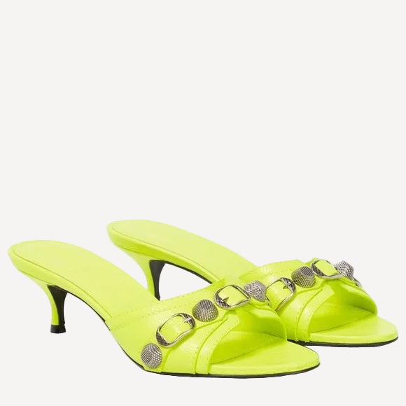 Balenciaga Neon Cagole Slides