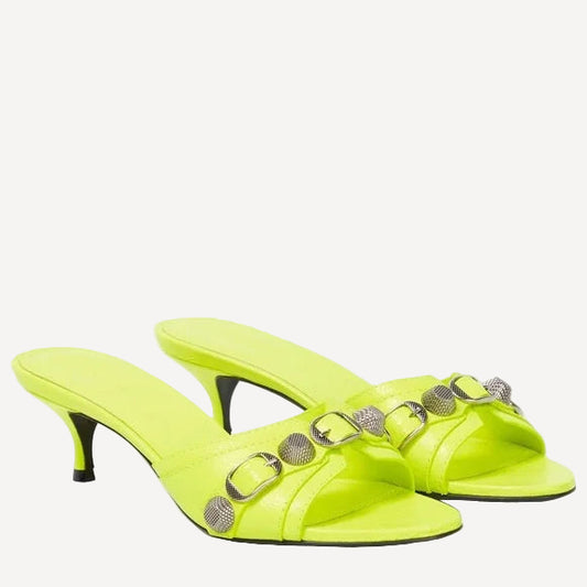 Balenciaga Neon Cagole Slides