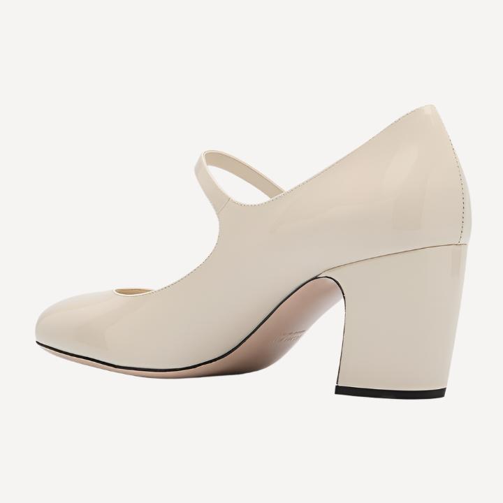 Miu Miu Patent Mary Jane Block Heel Pumps