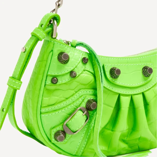 Balenciaga Le Cagole Bright Green Crossbody Bag