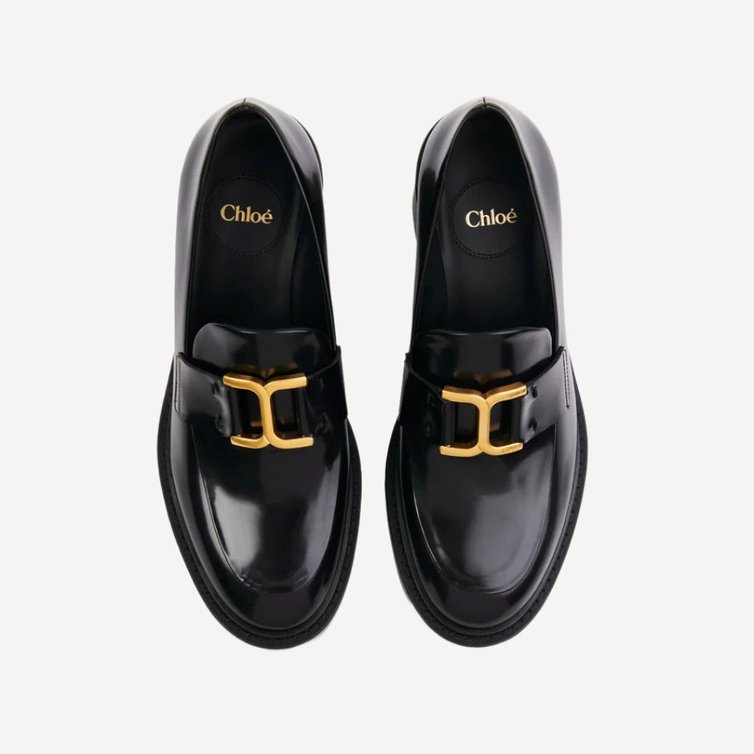 Chloe Marcie Heeled Leather Loafer