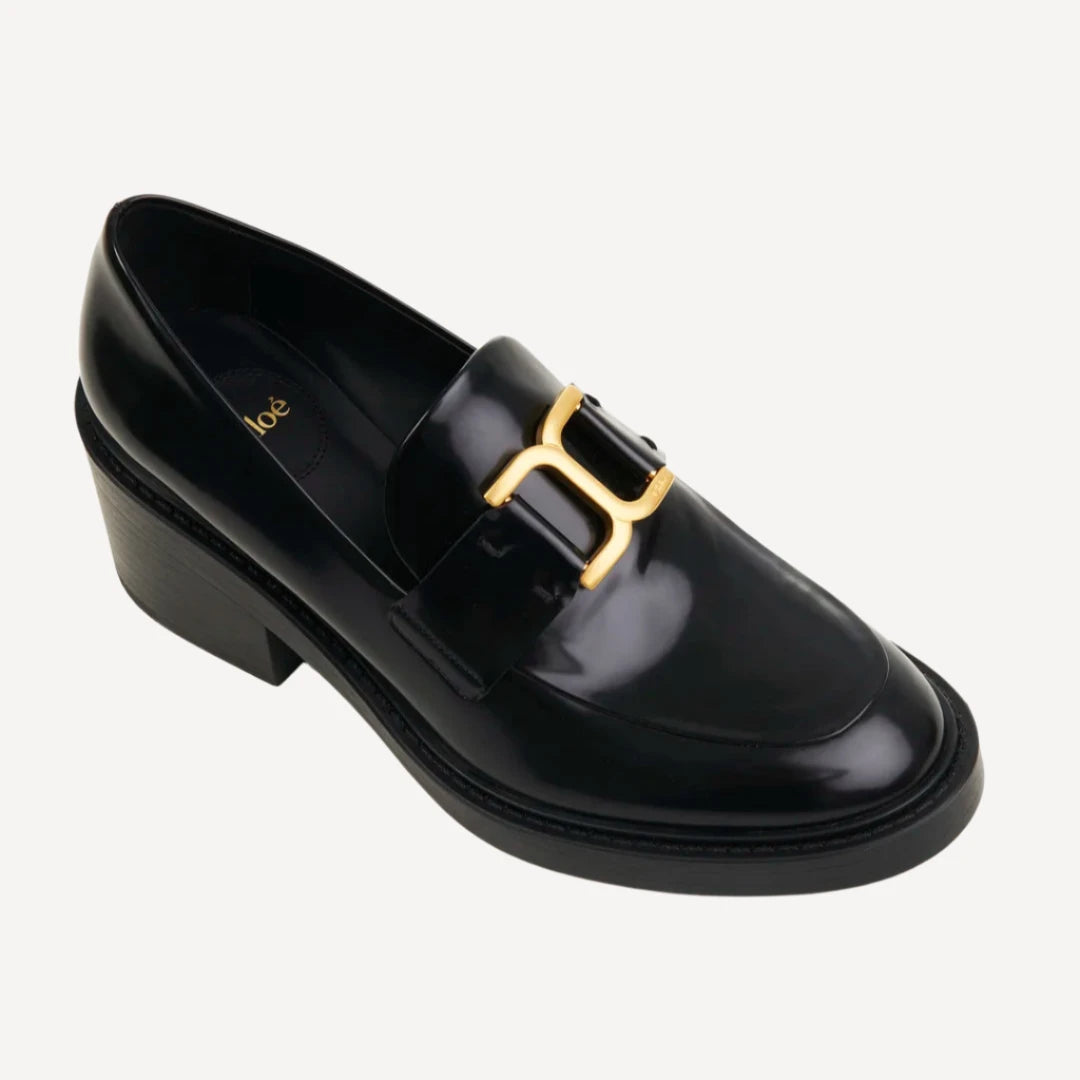 Chloe Marcie Heeled Leather Loafer