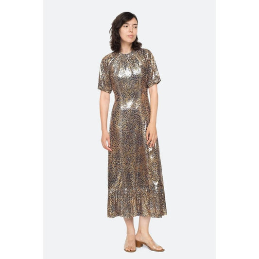 Leo Sequin Gold Dress