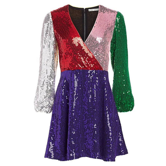 Blaze Color-block Mini Dress